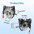 thumbnail image 5 of GY6 150cc PD24J Carburetor Ignition Coil Starter Solenoid Relay CDI Kit for GY6 125cc 150cc Taotao Scooter Moped ATV Go Kart 157QMJ Engine Kymco Roketa Jonway Parts with 78 inch Throttle Cable, 5 of 9