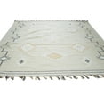 thumbnail image 5 of EORC EI04BG4X6 Hand-Knotted Wool Flat Weave Rug, 4' x 6', Beige Area Rug, 5 of 5