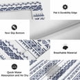 thumbnail image 6 of Navy Blue Geometric Outdoor Rug for Patio/Deck/Porch, Non-Slip Large Area Rug 4 x 6 Ft, Modern Art Abstract Indoor Outdoor Rugs Washable Area Rugs, Reversible Camping Rug Carpet Runner, 6 of 8