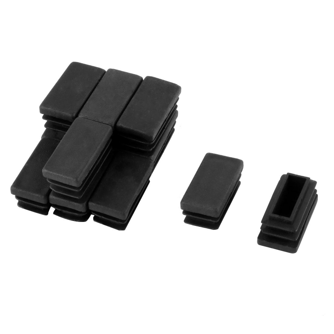 30mm x 50mm Plastic Rectangle Cap Tube Inserts End Blanking 12 Pieces 