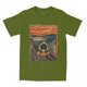 thumbnail image 3 of Camiseta de algodón para hombre con diseño artístico de Snoopy, Charlie Brown, Peanuts, Scream, cuello redondo, manga corta, idea de regalo, 3 of 5