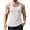 White, variant on Alkepwun Tank Tops Men Solid Color Sleeveless U-Neck Casual Basic UPF 50 Shirts Mesh Muscle Gym Shirt Quick Dry Workout Shirt for Gym Running and Daily Wear