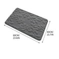 thumbnail image 3 of sruoe Bath Rugs, Bath Mats for Bathroom Floor, Bathroom Rugs, Non Slip WaterAbsorbent Stain Resistant Bath Mats, Polyester Mat, Bathroom Door Mat Household Use, Dark Grey, 3 of 6