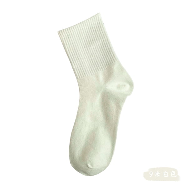 Xiao Hua 3 pares de calcetines de algodón para mujer, finos, suaves, cómodos, transpirables, de vestir, por encima del tobillo, para negocios e informales (beige).