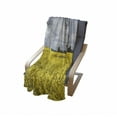 thumbnail image 4 of Windmill Soft Flannel Fleece Throw Blanket, Canola Meadow Stormy Day Victorian Goldfields Agricultural Farmland, Cozy Plush for Indoor and Outdoor Use, 50" x 70", Yellow Grey and White, by Ambesonne, 4 of 6