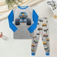 thumbnail image 2 of Toddler Baby Boy Pants Set Crewneck Sweatshirt Long Sleeve Shirt And Pants Fall Winter Clothes Outfit Set 24 Months 1T 2T 3T 4T 5T 6T 7T 8T 9T Toddler Boys Winter Clothes,Sky Blue,3-4 Years, 2 of 9