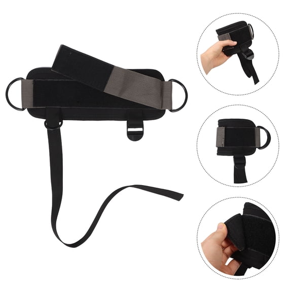 YOSADIER 1 Pair Adjustable Light Brown Ankle Straps for Cable Machine, Versatile Gym Workout Accessories