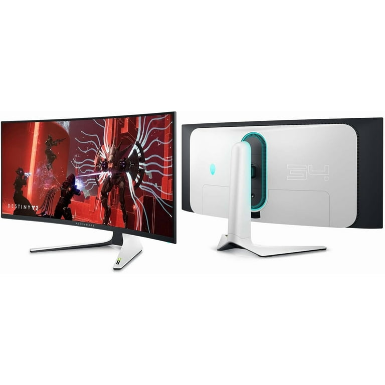 Alienware AW3423DW Lunar Light, 34.18in Curved Gaming Monitor, QD