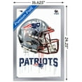 thumbnail image 3 of NFL New England Patriots - Drip Helmet 20 Wall Poster, 14.725" x 22.375", Framed, 3 of 3