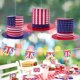 thumbnail image 5 of Decoraciones para el Día de los Caídos, 12 faroles de papel plegables con temática del Día de la Independencia, ideales para la decoración de fiestas del 4 de julio., 5 of 6