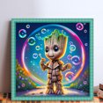 thumbnail image 2 of Hilo Algodón Ecológico Bordado Punto Cruz Con Groot The Tree 11CT 40x40cm, 2 of 9
