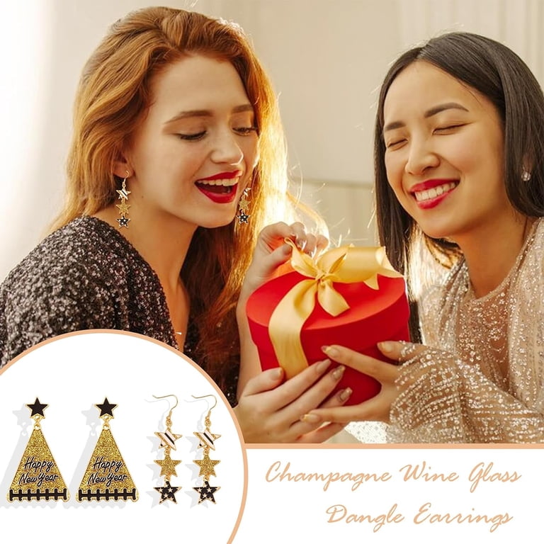 Cute Birthday Cake Dangle Earrings - Fun Party Theme Drop Earrings For Women & Girls