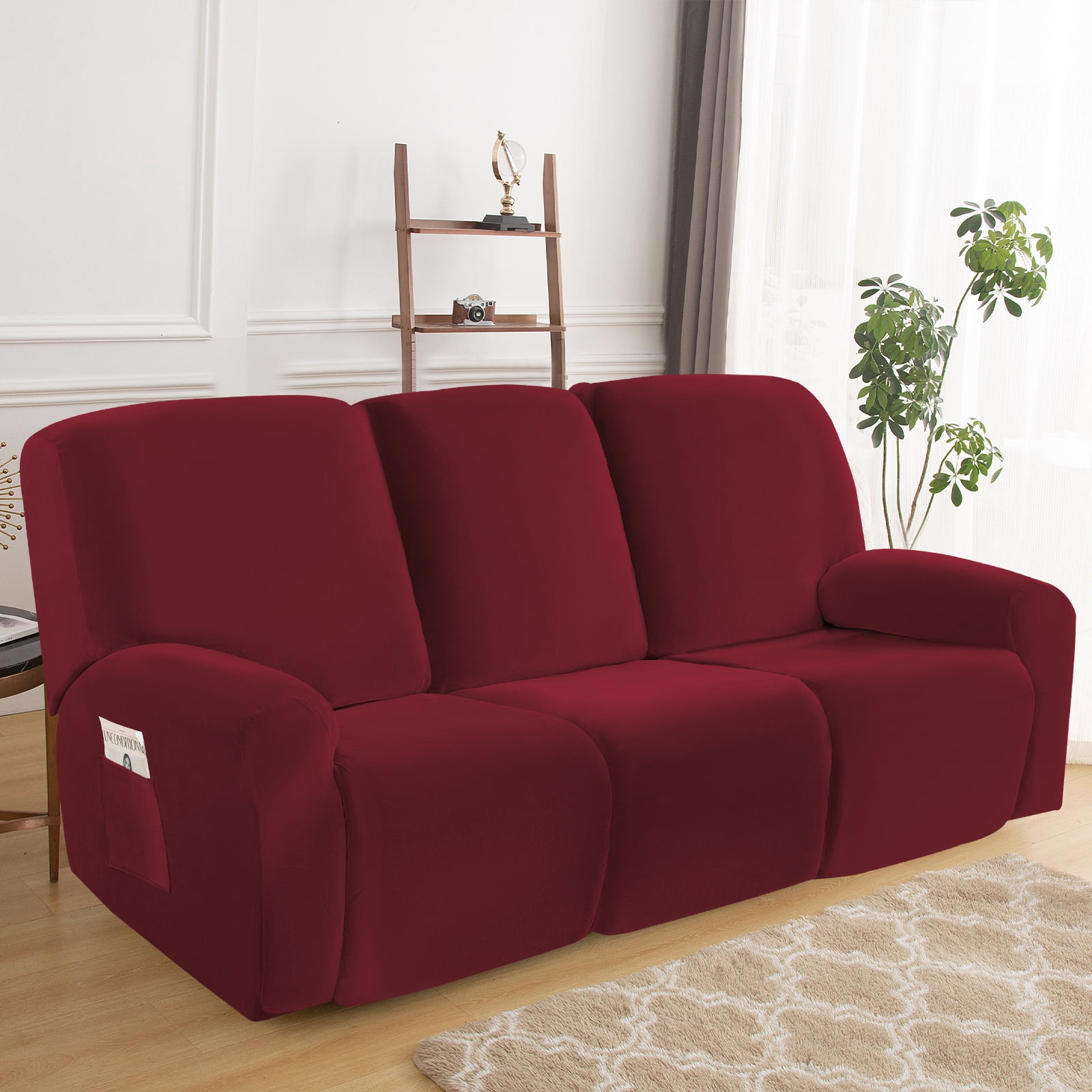 SHANNA 8Pieces Recliner Sofa Covers Stretch Reclining Couch Covers for