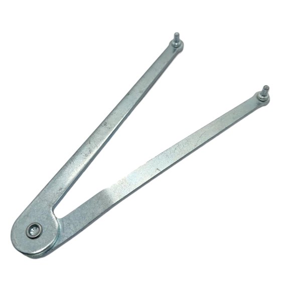 Llave de cara Llaves de pasador 18 cm Universal para tuercas redondas Herramientas de extracción de pasador duraderas con orificios perforados DYNWAVEMX Llave para amoladora angular