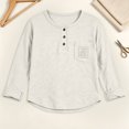 thumbnail image 6 of JFOPQVSM Toddler Long Sleeved Cotton T Shirt Trendy Loose Fit for Girls and Boys Base Layer All Year Round (2-14Y), 6 of 7