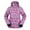 Retro Indigo Starbursts, variant on Women's Winter Ski Jacket with Zip-Off Hood,Retro Indigo Starbursts,L