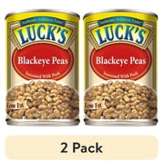 (2 pack) Luck's Blackeye Peas, Seasoned with Pork, 15oz Can
