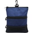 thumbnail image 1 of Golf bag ball holder valuable for men women, golf storage zipper handbag pocket with gear clip hook to attach bag, 1 of 5