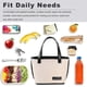 thumbnail image 3 of Lunch Bag Women,Insulated Lunch Box Adult For Women With Pocket For Office Work Picnic Shopping (B-Beige and Black), 3 of 5