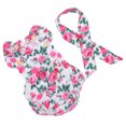 thumbnail image 5 of Mono cómodo sin espalda con estampado floral para bebé recién nacido y niño Primavera Verano (rojo rosa, 80 cm), 5 of 5