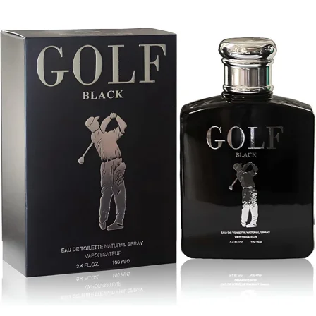 Golf Black Eau de Parfum Spray for Men, 3.4 fl oz / 100 ml