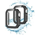 thumbnail image 3 of Apple Watch Series 7 / 8 Case, Apple Watch 7 / 8 Screen Protector 41mm 45mm Tempered Glass Water-Resistant Hard PC Protective Case for Apple Watch Series 7/8 (41mm, Black), 3 of 7