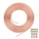 thumbnail image 1 of 3/16in OD 25ft Copper Nickel Brake Line Tubing Kit Coil and Fitting Perfect Flexibility, 1 of 5