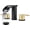 Brushed Gold and Black, variant on Waterfall 8 inch Widespread Bathroom Faucet Set Bathroom Sink Faucet 3 Hole 2 Handle Vanity Lavatory Deck Mount with Pop Up Drain and Water Supply Lines Round Body Matte Black & Brushed Gold
