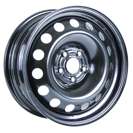 16x6.5 RTX Black Steel Wheel 5x105 (39mm)