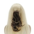 thumbnail image 3 of Unique Bargains Christmas 1 Pc Pear Blossom Roll Wig Hair Clips for Hair Extension 11.81" Length Beige Brown, 3 of 6