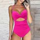 thumbnail image 5 of Push Up One Piece Swimsuit Women 2023 Cut Out Swimwear Female High Waist Beachwear Xl Halter Monokini Women Swimsuit One Piece, 5 of 5