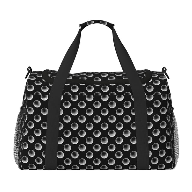 Balery Golf Balls Bolsa de Gimnasio para Mujeres, Bolsa de Viaje con Bolsillo Húmedo, Bolsa de Fin de Semana para Mujeres, Bolsa de Viaje Resistente al Agua
