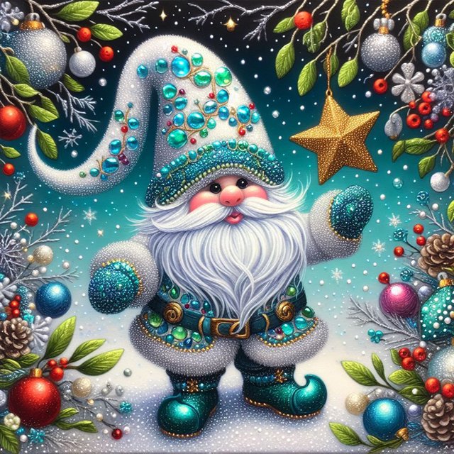 5D DIY Con Taladro Artística Navidad 40x40cm