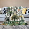 thumbnail image 2 of Orinice Forest Trees Man Warm Lightweight Blanket Soft Fleece Blankets Throw Blanket All Seasons Decor Gift 40x50in, 2 of 6