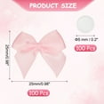 thumbnail image 2 of Uxcell 100Pcs Mini Bows Small Satin Ribbon Bows with Sticky Pads, Fit for Party Decor Gift Wrapping Sewing DIY Cherry Pink, 2 of 7