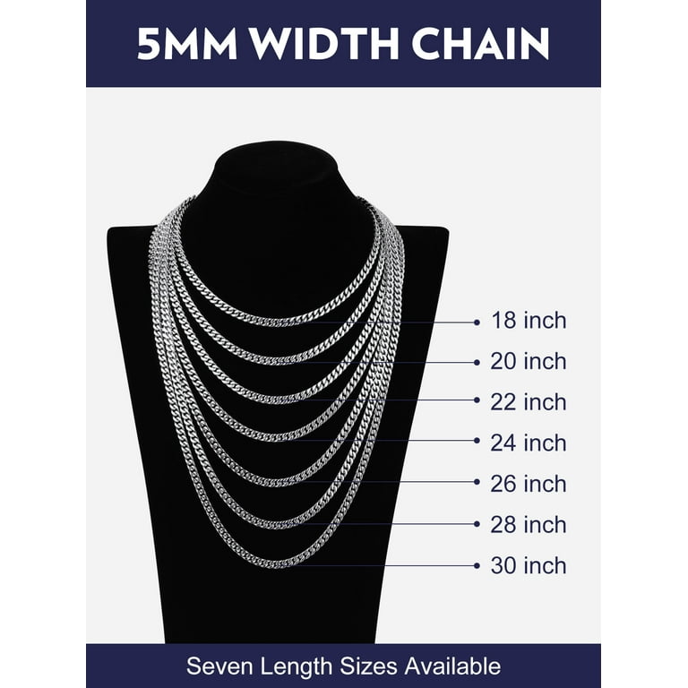 Bandmax Men's Miami Cuban Link Chain Necklace photo 7
