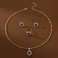 thumbnail image 6 of HHBEAUTY Round Cubic Zirconia Necklace, Ring and Earrings Set for Women, Valentine's Day/Christmas/Mother's Day/Birthday/Birthstone Gift for Wife/Mother/Friend/Sister/Daughter, 6 of 6