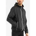 thumbnail image 2 of Men's Lightweight Full Zip Up Reflective Active Runners Jacket Casual Softshell Windbreaker Coat Outerwear, 2 of 4