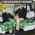 thumbnail image 5 of Whosucclay Golf Ball Pattern Anti-Scratch Golf Cart Seat Cover Comfortable for EZGO Club Car Yamaha Icon, With 4 Storage Pockets Golf Cart Seat Protector, 5 of 7