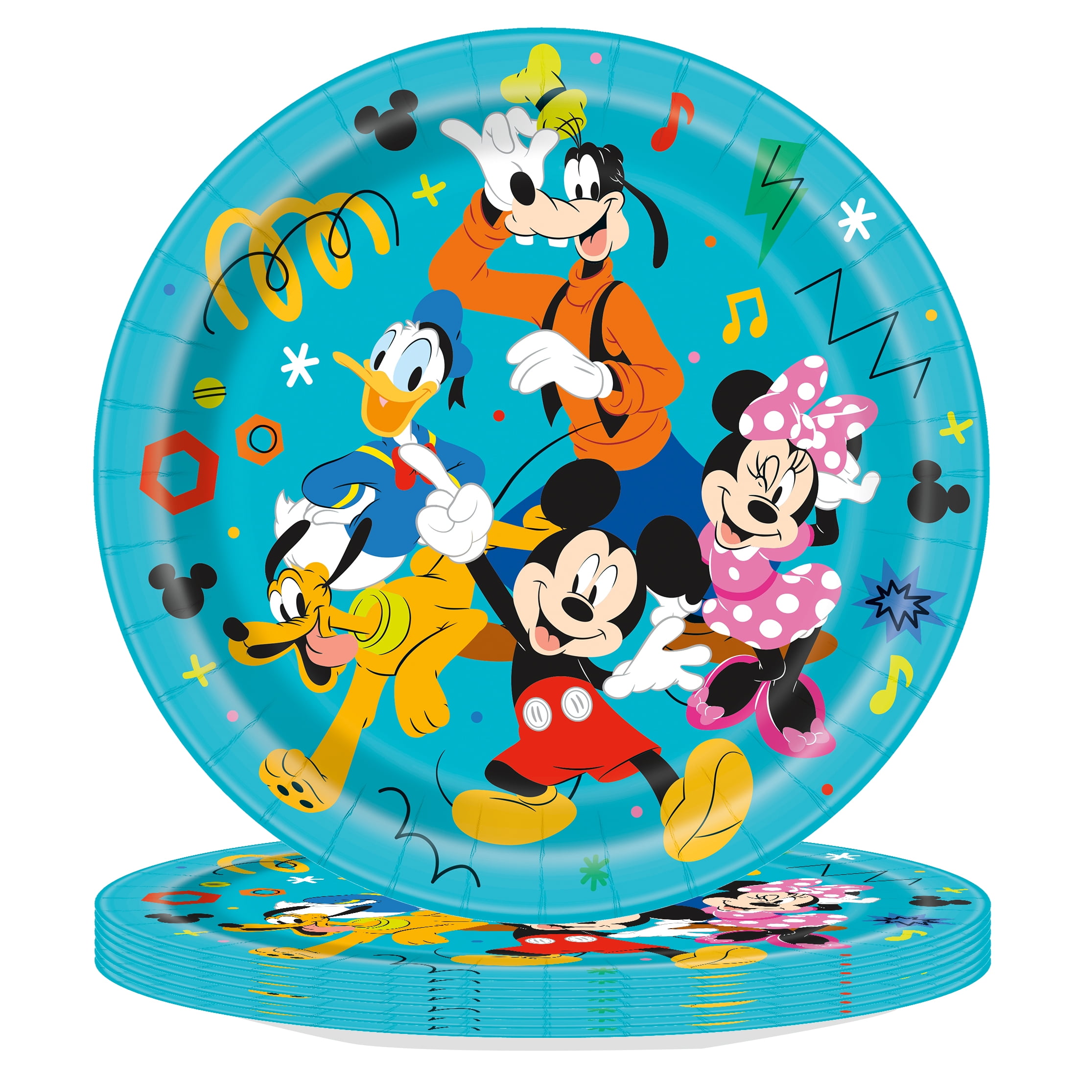 Disney Mickey & Friends Clubhouse Round 9” Dinner Plates, 8ct