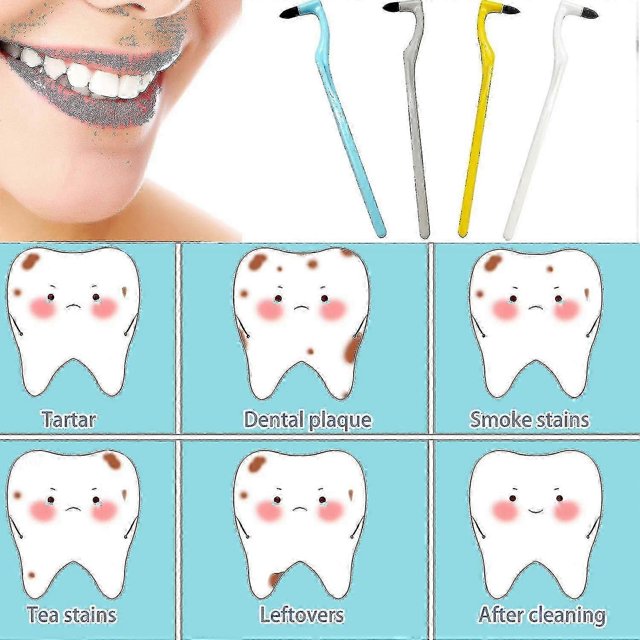 piezas removedor de manchas de dientes, herramienta para eliminar placa dental, pulidor borrador de sarro, blanqueador de dientes, pulidor, limpieza, borrador de manchas de dientes