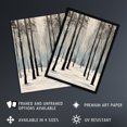 thumbnail image 2 of White Winter Morning Forest Oil Painting Serene Living Room Large Wall Art Poster Print Thick Paper 18X24 Inch, 2 of 5