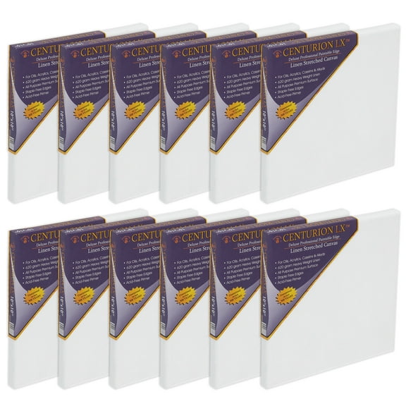 Centurion LX Linen Canvas 3/4"" Single 10X10"" - 12 Pack