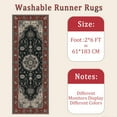 thumbnail image 6 of Hallway Runner Rug 2'x6' Washable Area Rugs Non Slip Laundry Rug Runner Floor Carpet Runners for Hallways Entryway Laundry Room Kitchen, 6 of 11