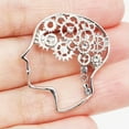 thumbnail image 2 of QQTDFG Vintage Style Crystal Steampunk Brain Human Head Brooch Pin New Fashion Gift-default, 2 of 6