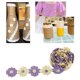 thumbnail image 5 of Cinta de encaje de 5 yardas y 25 mm para adornos de margaritas, ideal para costuras con adornos. Amarillo morado, 5 of 9
