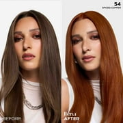 LOreal Paris Feria Multi-Faceted Shimmering Permanent Hair Color, 54 Spiced Copper, 1 kit