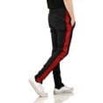 thumbnail image 2 of Ma Croix Mens Premium Hip Hop Skinny Taped Stripe Track Pants with Snake Embroidery, 2 of 6