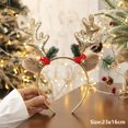 thumbnail image 1 of Diademas de Navidad para niños y adultos, adornos de reno, decoraciones navideñas, árbol de Papá Noel, astas de alce, diadema para el cabello, 1 of 4