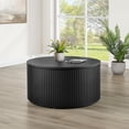 thumbnail image 2 of Steve Silver Colvin 36" Round Coffee Table with Casters Black Finish, 2 of 3